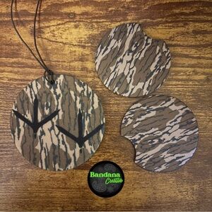 Bottomland camo Turkey track Car accessories set